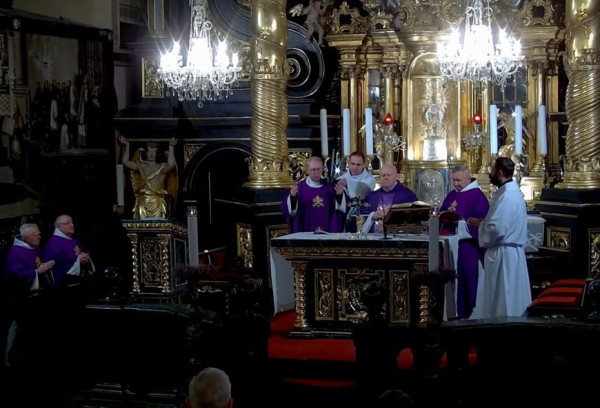  Msza św. w Kalwarii Zebrzydowskiej 