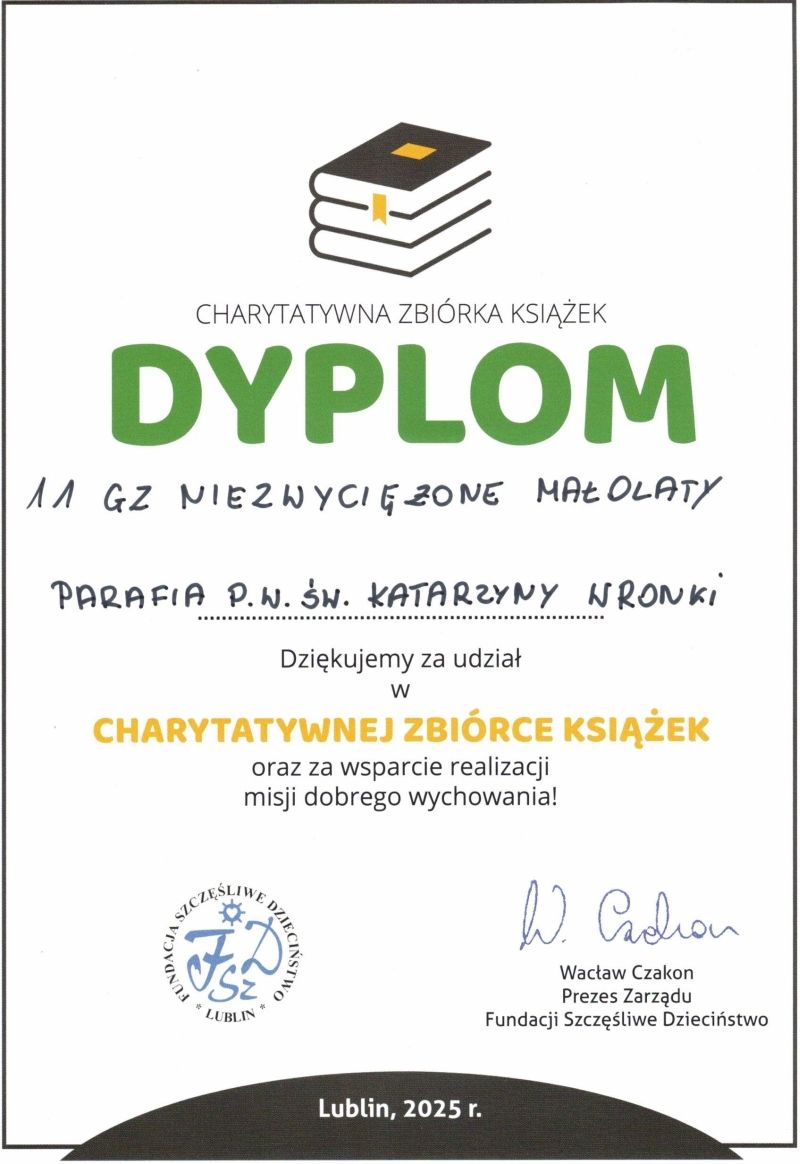 Zbiórka książek zakończona