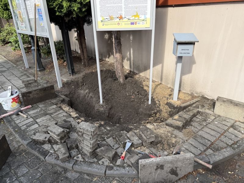 Naprawa chodnika