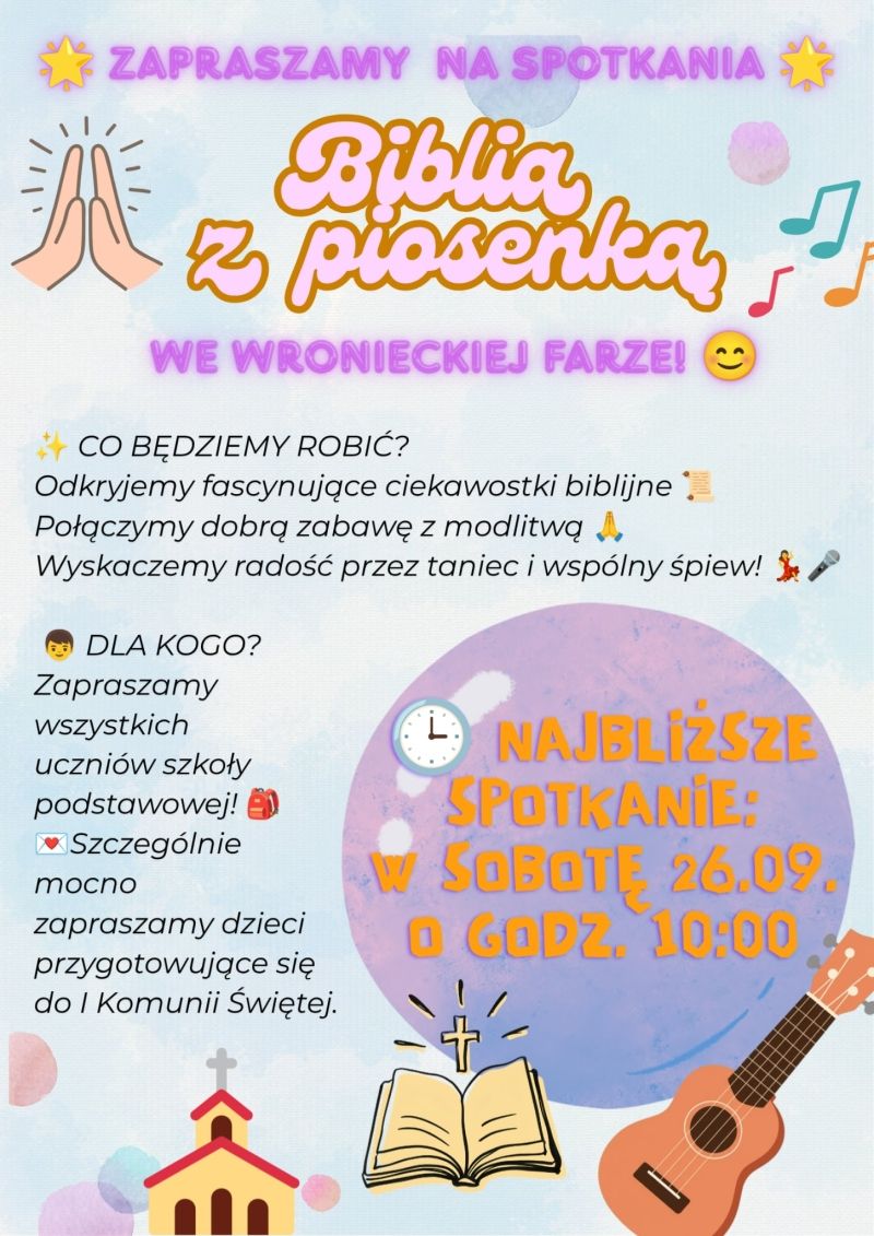 Biblia z piosenką
